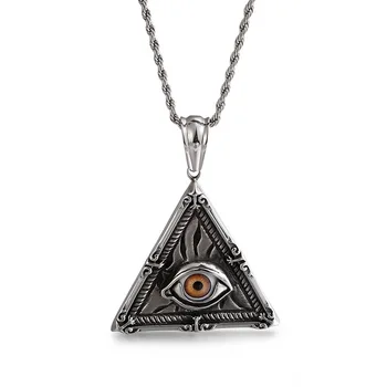 Vintage Triangle Pendant Necklace Eye of Horus Egyptian Sun God Symbol Pendant necklace Rune eye necklaces for women and men
Vintage Triangle Pendant Necklace Eye of Horus Egyptian Sun God Symbol Pendant necklace Rune eye necklaces for women and men