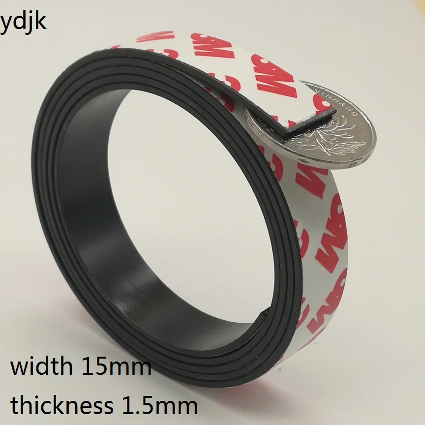 1 Meter Rubber Magnet 15*1.5 mm self Adhesive Flexible Magnetic Strip Rubber Magnet Tape width 15mm thickness 1.5mm 15x1.5
1 Meter Rubber Magnet 15*1.5 mm self Adhesive Flexible Magnetic Strip Rubber Magnet Tape width 15mm thickness 1.5mm 15x1.5