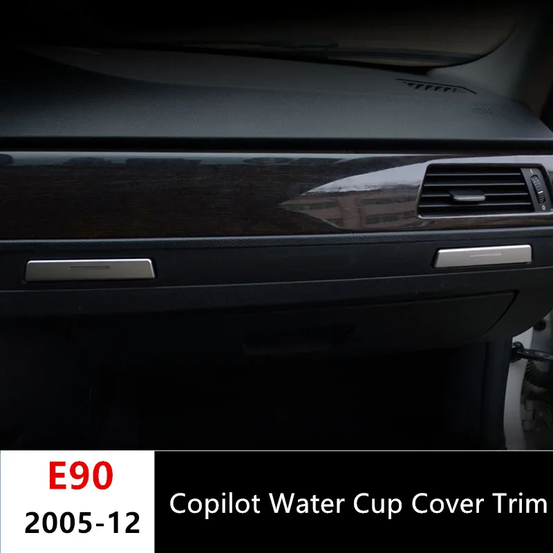Copilot Water Cup Holder sequins decoration cover trim 2pcs for BMW E90 318 320 325i 2005-12 Aluminum Alloy Car styling
Copilot Water Cup Holder sequins decoration cover trim 2pcs for BMW E90 318 320 325i 2005-12 Aluminum Alloy Car styling