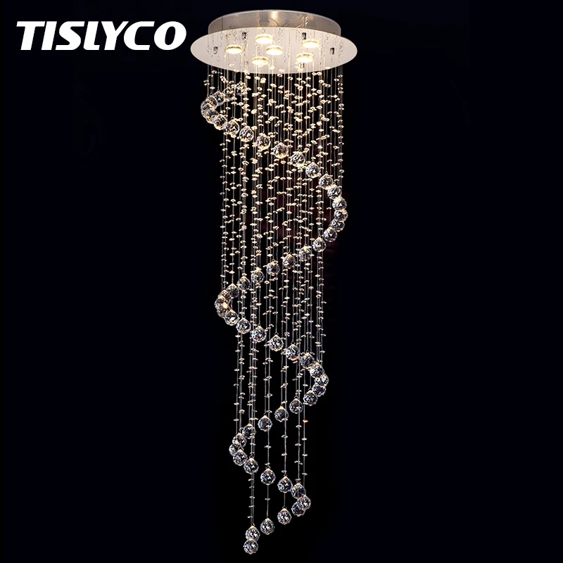 New LED Modern K9 Crystal Chandeliers Crystal Lamp lustres de cristal Chandeliers Double Staircase Spiral Crystal Chandeliers
New LED Modern K9 Crystal Chandeliers Crystal Lamp lustres de cristal Chandeliers Double Staircase Spiral Crystal Chandeliers