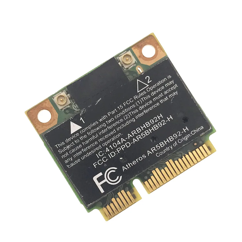 Беспроводная карта для Atheros AR5BHB92 AR9280, мини PCI-E 2,4/5,0 ГГц, Mac Hackintosh
Беспроводная карта для Atheros AR5BHB92 AR9280, мини PCI-E 2,4/5,0 ГГц, Mac Hackintosh