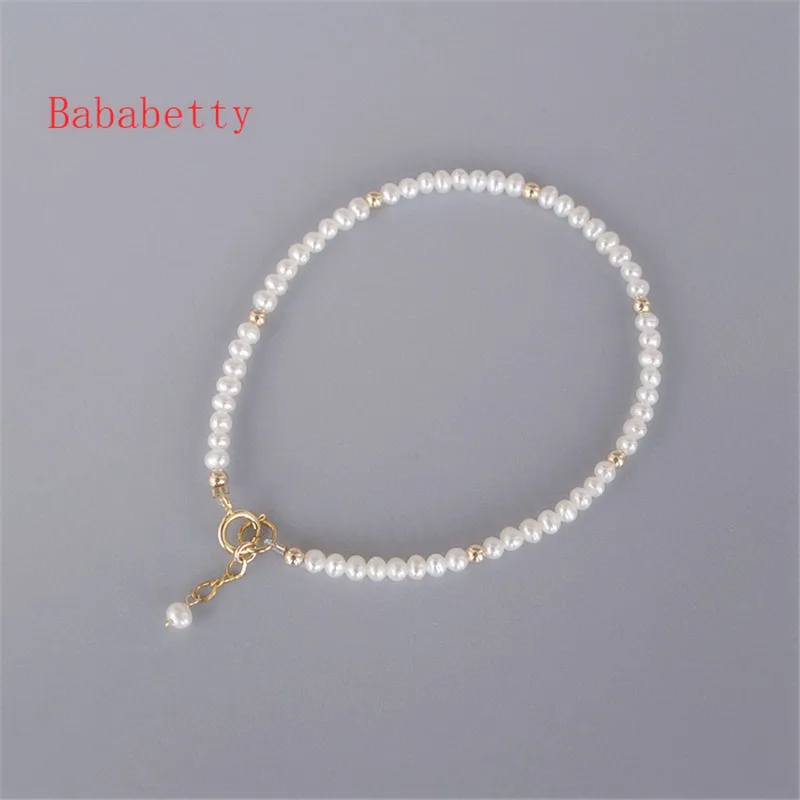 NEW Superfine Mini 5-6MM Pearl Bracelet Starlight Little Freshwater Pearl Bracelet 925 sterling silver clasp
NEW Superfine Mini 5-6MM Pearl Bracelet Starlight Little Freshwater Pearl Bracelet 925 sterling silver clasp
