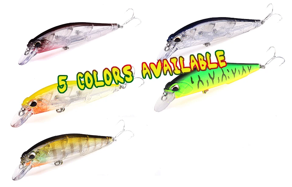 WALK FISH Professional Minnow Hard Fishing Lures Bait 5color 11cm 14g Minnow depth0.8-1.5m Swim Bait 9