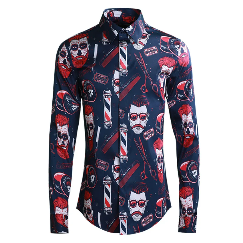 2019 New arrival high quality Fashion Men Style Hairdresser Printed Trendy Casual long sleeve Shirts plus size ML XL 2XL 3XL 4XL
2019 New arrival high quality Fashion Men Style Hairdresser Printed Trendy Casual long sleeve Shirts plus size ML XL 2XL 3XL 4XL