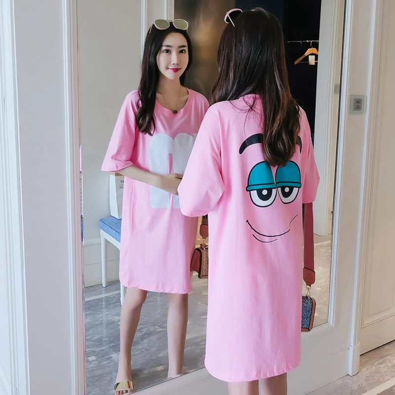 New cartoon print loose pregnant women short-sleeved T-shirt long section maternity dress pregnancy T-shirt
New cartoon print loose pregnant women short-sleeved T-shirt long section maternity dress pregnancy T-shirt