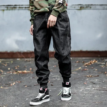 Japanese Style Fashion Men Jeans Vintage Designer Loose Fit Denim Harem Pants Black Color Slack Bottom Hip Hop Joggers Jeans Men
Japanese Style Fashion Men Jeans Vintage Designer Loose Fit Denim Harem Pants Black Color Slack Bottom Hip Hop Joggers Jeans Men