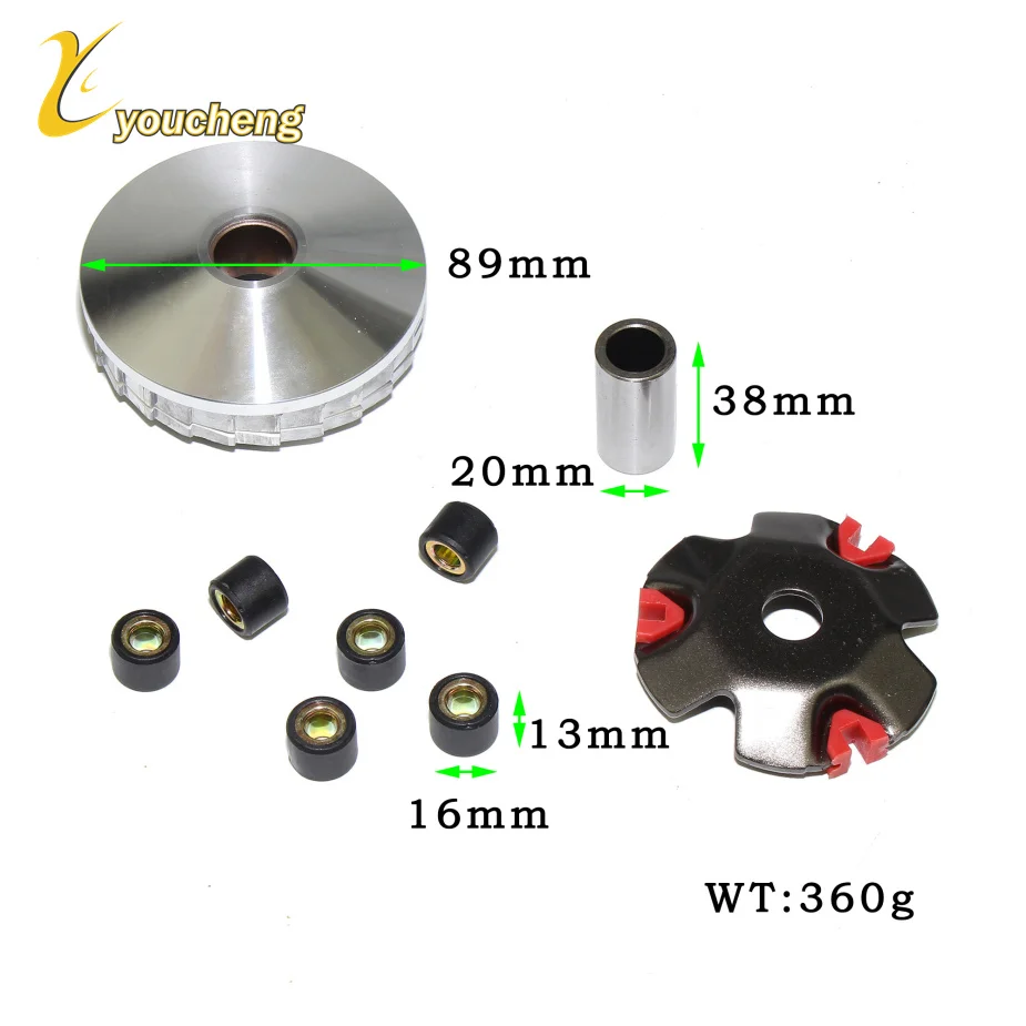 Engine High Performance Variator Kit with Roller Weights Drive Pulley for GY6 50cc 139QMB Dio 50cc Scooter Moped ZDLBT-GY650GZ
Engine High Performance Variator Kit with Roller Weights Drive Pulley for GY6 50cc 139QMB Dio 50cc Scooter Moped ZDLBT-GY650GZ