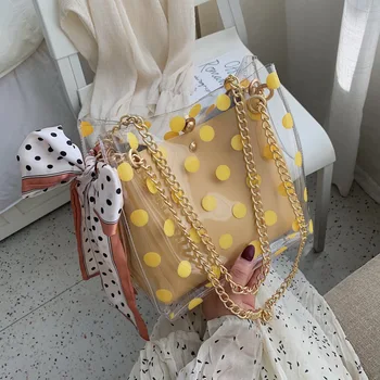Summer Transparent Jelly Bag Tote Bags For Women 2019 Quality PVC Luxury Handbags Designer Ladies Beach Scarf Clear Shoulder Bag
Summer Transparent Jelly Bag Tote Bags For Women 2019 Quality PVC Luxury Handbags Designer Ladies Beach Scarf Clear Shoulder Bag