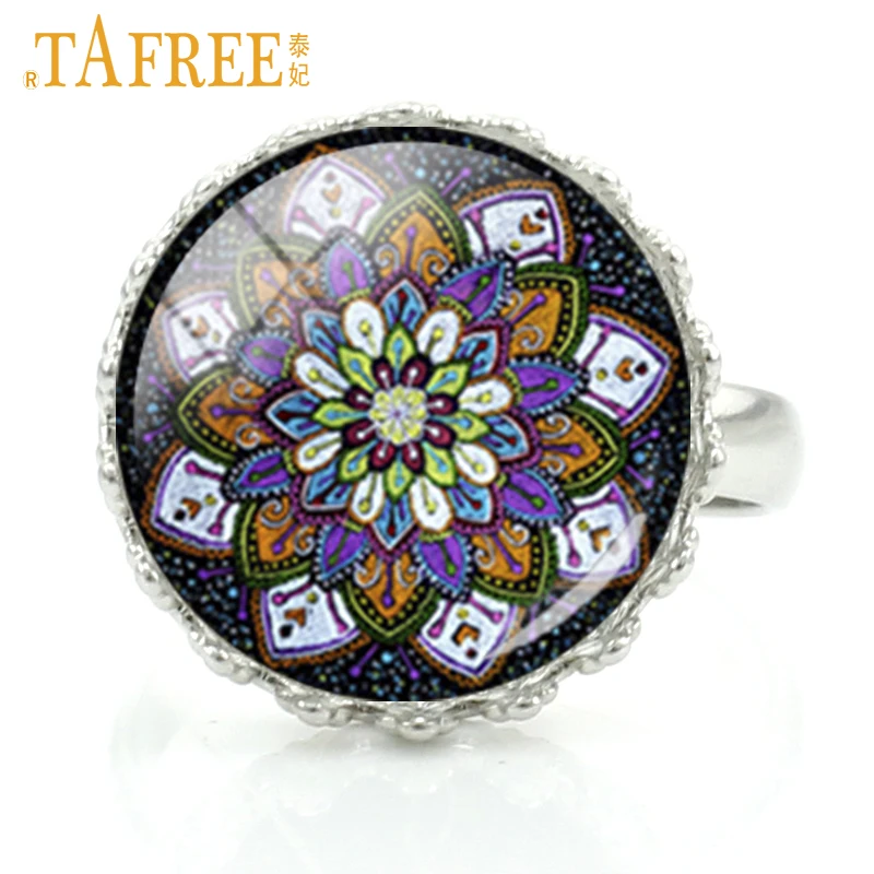 TAFREE new arrival rings glass cabochon chakra sacred geometry mandala flower Art photo crown ring for women jewlery C362
TAFREE new arrival rings glass cabochon chakra sacred geometry mandala flower Art photo crown ring for women jewlery C362