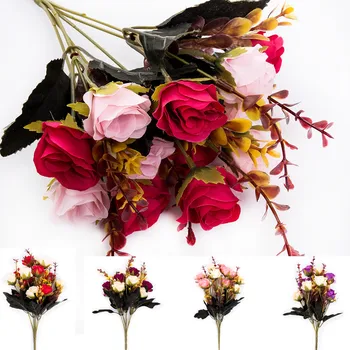 Faroot 1 Bouquet 12 Head Artifical Plastic Rose Wedding Office Home Decor Silk Flower
Faroot 1 Bouquet 12 Head Artifical Plastic Rose Wedding Office Home Decor Silk Flower