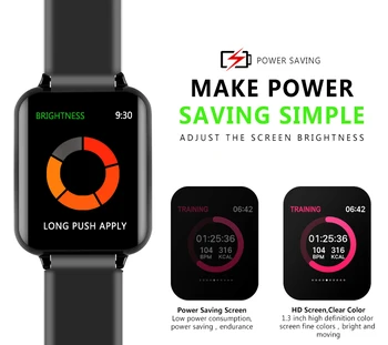 B57 Smart watches Waterproof Heart Rate Tracker Sports Smartwatch Heart Rate Monitor Blood Pressure Functions Smartwatch For ios
B57 Smart watches Waterproof Heart Rate Tracker Sports Smartwatch Heart Rate Monitor Blood Pressure Functions Smartwatch For ios