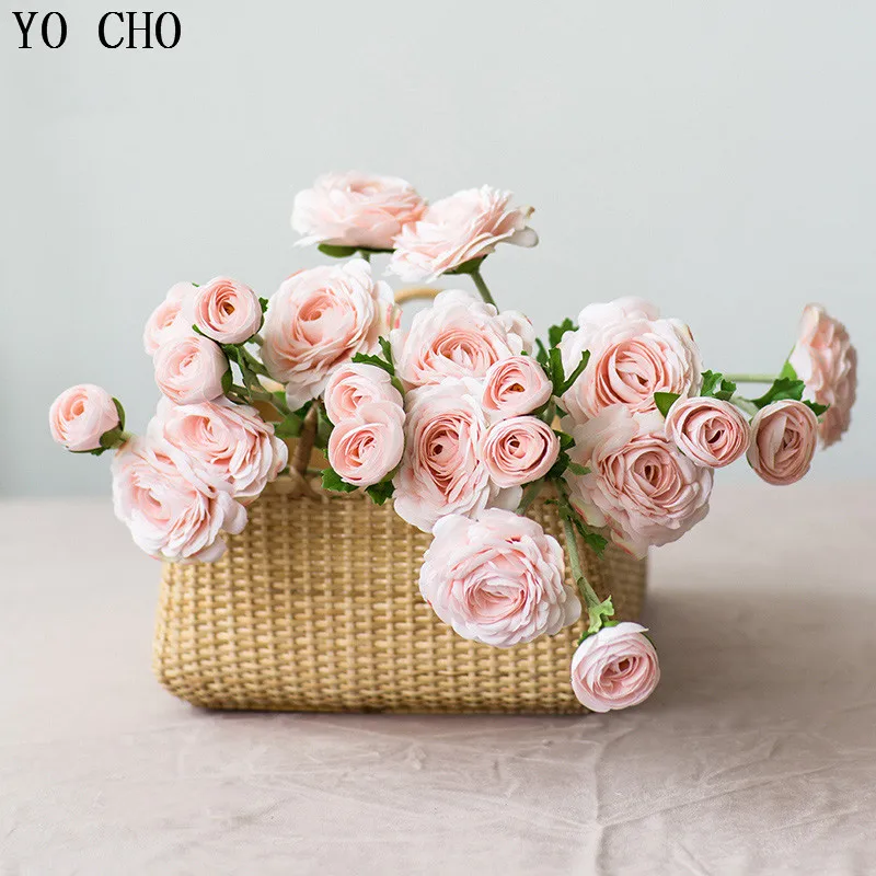YO CHO 2 Heads White Tea Rose Artificial Flowers Yellow Pink Wedding Artificial Peony Silk Flower Bouquet Decor for Home Party
YO CHO 2 Heads White Tea Rose Artificial Flowers Yellow Pink Wedding Artificial Peony Silk Flower Bouquet Decor for Home Party