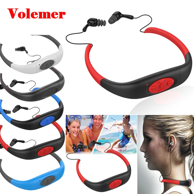 Volemer Profeesional Waterproof MP3 Music Player 4GB 8GB Swimming Sport Earphone Neckband Audio Headphone with FM for Diving
Volemer Profeesional Waterproof MP3 Music Player 4GB 8GB Swimming Sport Earphone Neckband Audio Headphone with FM for Diving