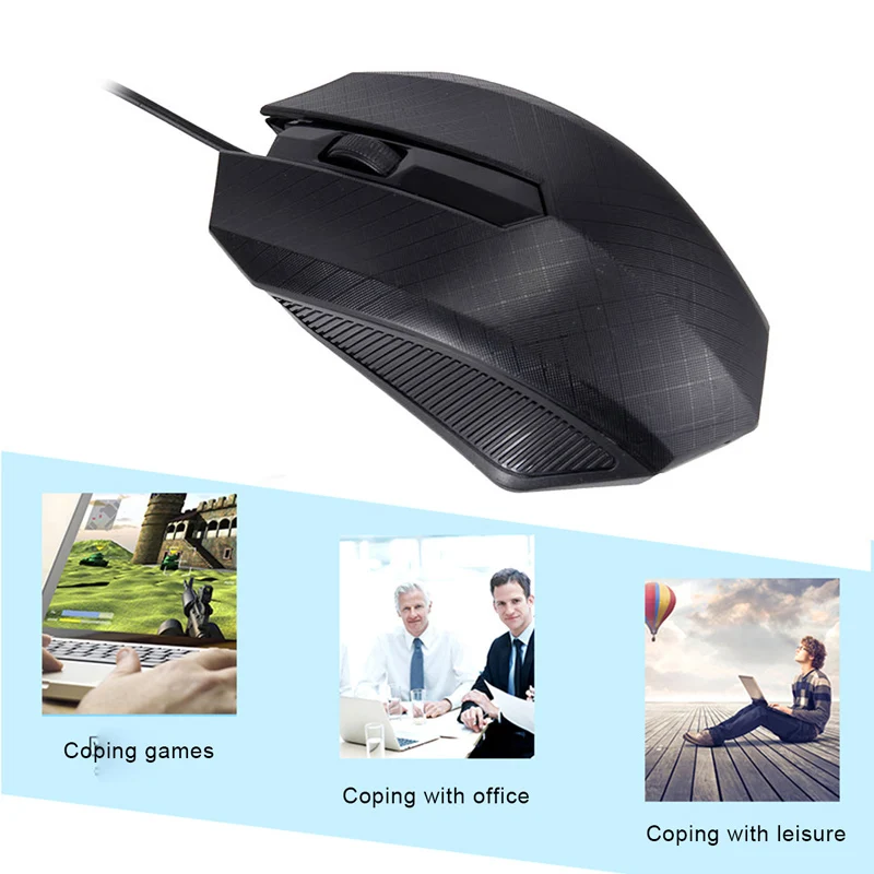 

3000DPI Gaming Mouse Optical USB Wired Mouse Mice For Computer Laptops Notebook WIF66