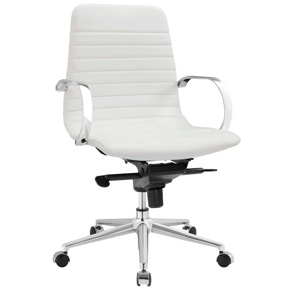 Groove Ribbed Back Office Chair, EEI-2859-WHI