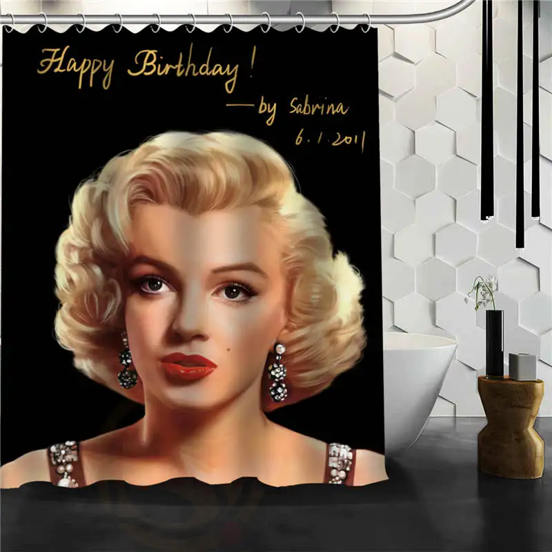 Custom Marilyn Monroe Printed Bathroom Waterproof Polyester fabric Shower Curtain 
Custom Marilyn Monroe Printed Bathroom Waterproof Polyester fabric Shower Curtain