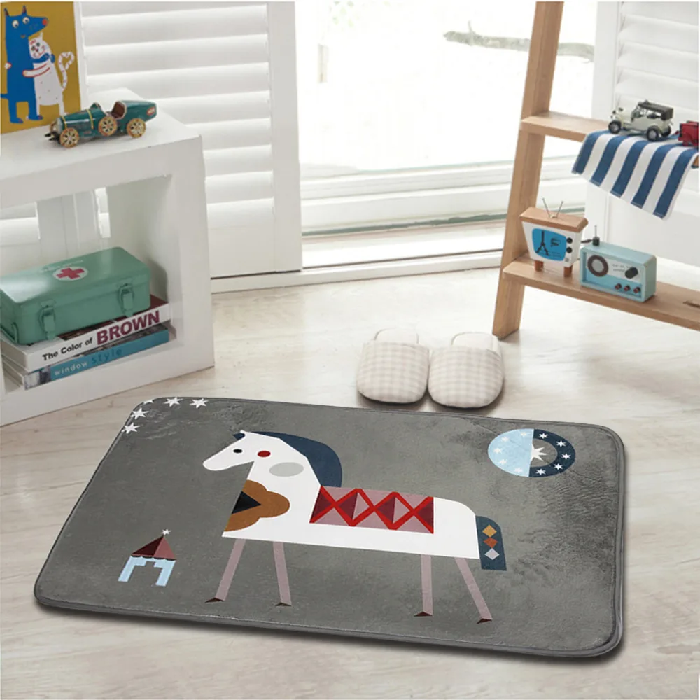 2018 Modern Design Home Bedroom England Style Small Horse Printed Floor Mat Anti-Slip Breathable Bathroom Kitchen Floor Carpet
2018 Modern Design Home Bedroom England Style Small Horse Printed Floor Mat Anti-Slip Breathable Bathroom Kitchen Floor Carpet