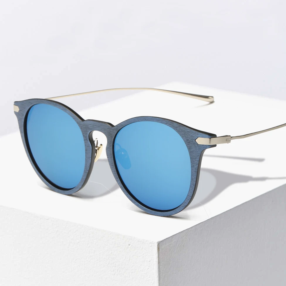 Sunglasses w/ Metal Frame & Round Lens for Men & Women