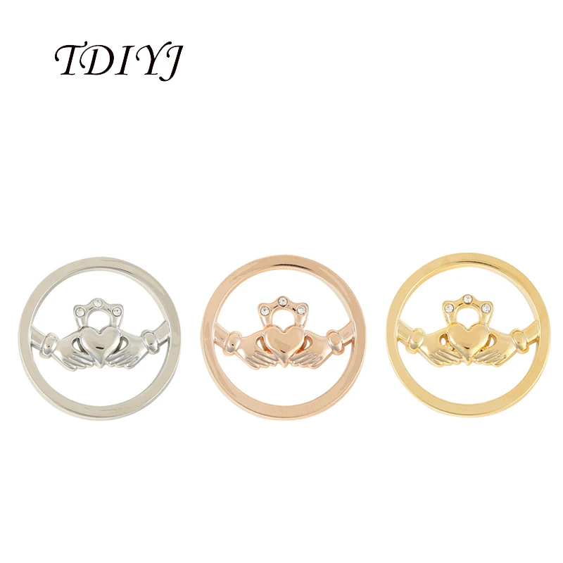 TDIYJ 6Pcs Hot Sale 25mm Hand with Heart Love Claddagh Coin Disc fit for My Coin Holder Pendant Accessories for Women Jewelry
TDIYJ 6Pcs Hot Sale 25mm Hand with Heart Love Claddagh Coin Disc fit for My Coin Holder Pendant Accessories for Women Jewelry