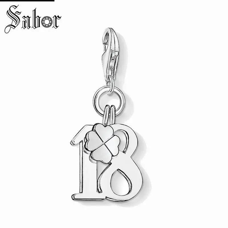 thomas Lucky Number 18 Charm, 2019 Spring Fashion Jewelry For Women Girls,womens Gift 925 Sterling Silver Fit Bracelet charms
thomas Lucky Number 18 Charm, 2019 Spring Fashion Jewelry For Women Girls,womens Gift 925 Sterling Silver Fit Bracelet charms
