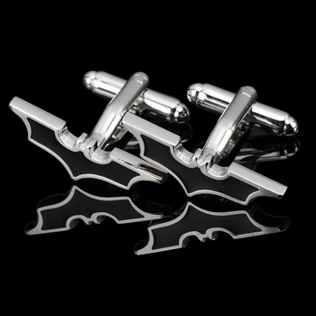 C-MAN Luxury Black Batman shirt cufflink for mens Brand cuff buttons cuff links High Quality Silvery abotoaduras Jewelry
C-MAN Luxury Black Batman shirt cufflink for mens Brand cuff buttons cuff links High Quality Silvery abotoaduras Jewelry