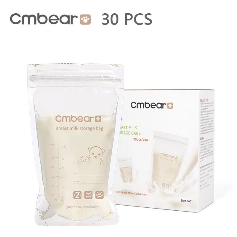 Cmbear 30 Pieces 220ml Milk Freezer Bags Mother Milk Baby Food Storage Breast Milk Storage Bag Baby Safe Feeding Bags Feeding
Cmbear 30 Pieces 220ml Milk Freezer Bags Mother Milk Baby Food Storage Breast Milk Storage Bag Baby Safe Feeding Bags Feeding