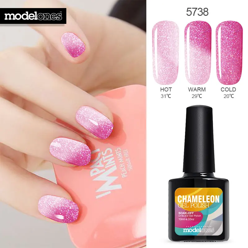 Modelones 10ML LED Color Gel Lacquer Temperature UV Gel Color Changing Polishes UV Nail Gel Polish Top and Base Coat Needed
Modelones 10ML LED Color Gel Lacquer Temperature UV Gel Color Changing Polishes UV Nail Gel Polish Top and Base Coat Needed