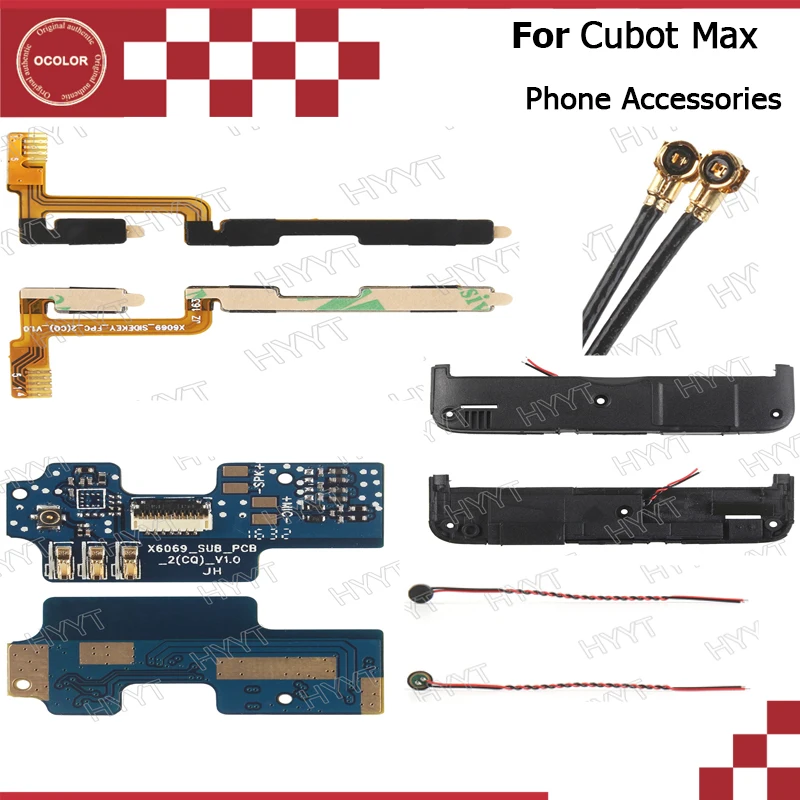 ForCubot max Mobile Phone Usb Flex Cable Speaker cable Power on volume key flex cable Speakers Coaxial antenna Phone Accessories
ForCubot max Mobile Phone Usb Flex Cable Speaker cable Power on volume key flex cable Speakers Coaxial antenna Phone Accessories