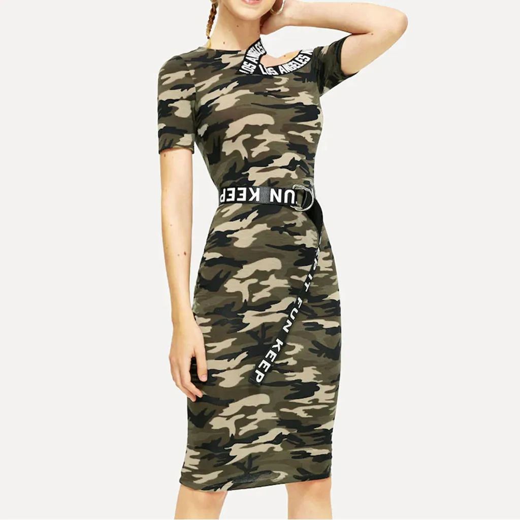 Womens Camouflage Printed Hollow Boho Dress Summer Irregular Neck Short Sleeve Slim Summer Midi Dresses Streetwear Girls Dress
Womens Camouflage Printed Hollow Boho Dress Summer Irregular Neck Short Sleeve Slim Summer Midi Dresses Streetwear Girls Dress