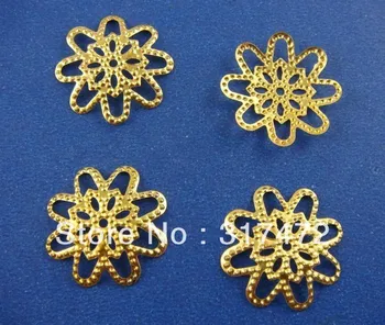 NEW!! 18mm Gold Flower Bead Caps Metal Caps Filigree DIY Jewelry Findings Nickle Lead Free
NEW!! 18mm Gold Flower Bead Caps Metal Caps Filigree DIY Jewelry Findings Nickle Lead Free