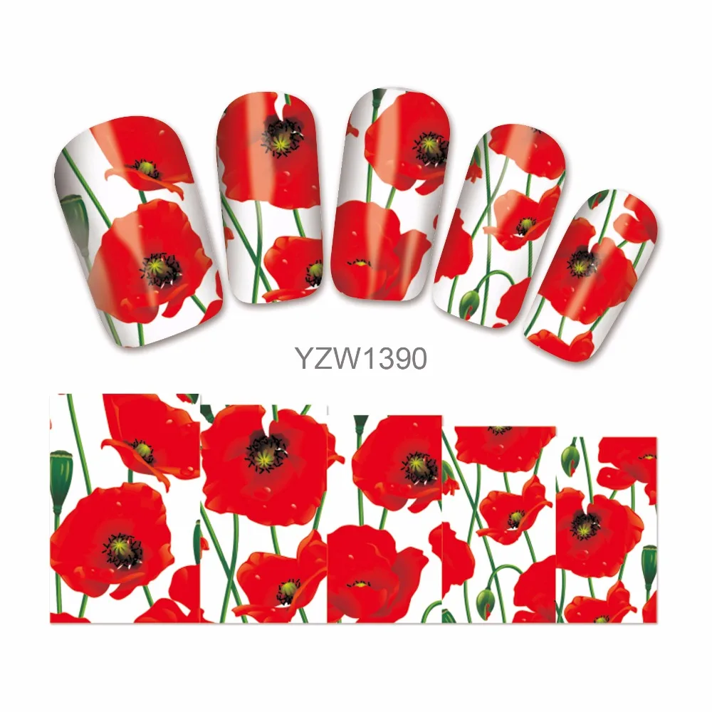 ZKO 1 Sheet Water Transfer Nail Art Sticker Full Cover Blooming Flower Decal Foil Adhesive Nails Tips Decoration Makeup Tools
ZKO 1 Sheet Water Transfer Nail Art Sticker Full Cover Blooming Flower Decal Foil Adhesive Nails Tips Decoration Makeup Tools
