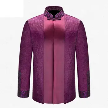 Top Grade Brand New Chinese Traditional Men's Silk Mandarin Collar APEC Leader Costume Jackets Coats M L XL XXL XXXL 0626-1
Top Grade Brand New Chinese Traditional Men's Silk Mandarin Collar APEC Leader Costume Jackets Coats M L XL XXL XXXL 0626-1