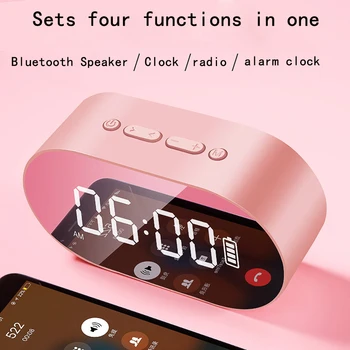 LED Mirror Card Subwoofer Bedside Alarm Clock Intelligent Wireless Bluetooth Speaker Alarm Clock Multi-function Digital
LED Mirror Card Subwoofer Bedside Alarm Clock Intelligent Wireless Bluetooth Speaker Alarm Clock Multi-function Digital
