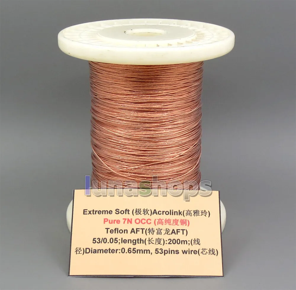 Extreme Soft Acrolink Pure 7N OCC Signal Teflo AFT Earphone Headphone Cable 53*0.05 Dia:0.65mm LN005275
Extreme Soft Acrolink Pure 7N OCC Signal Teflo AFT Earphone Headphone Cable 53*0.05 Dia:0.65mm LN005275