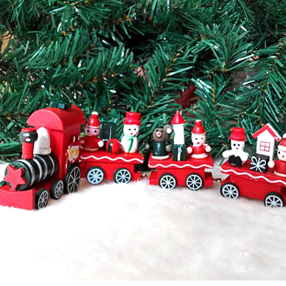 Christmas Train Painted Wood With Bear Snowman Xmas Kid Toys Gift Ornament Navidad Christmas Decoration for Home New Year Gift 
Christmas Train Painted Wood With Bear Snowman Xmas Kid Toys Gift Ornament Navidad Christmas Decoration for Home New Year Gift