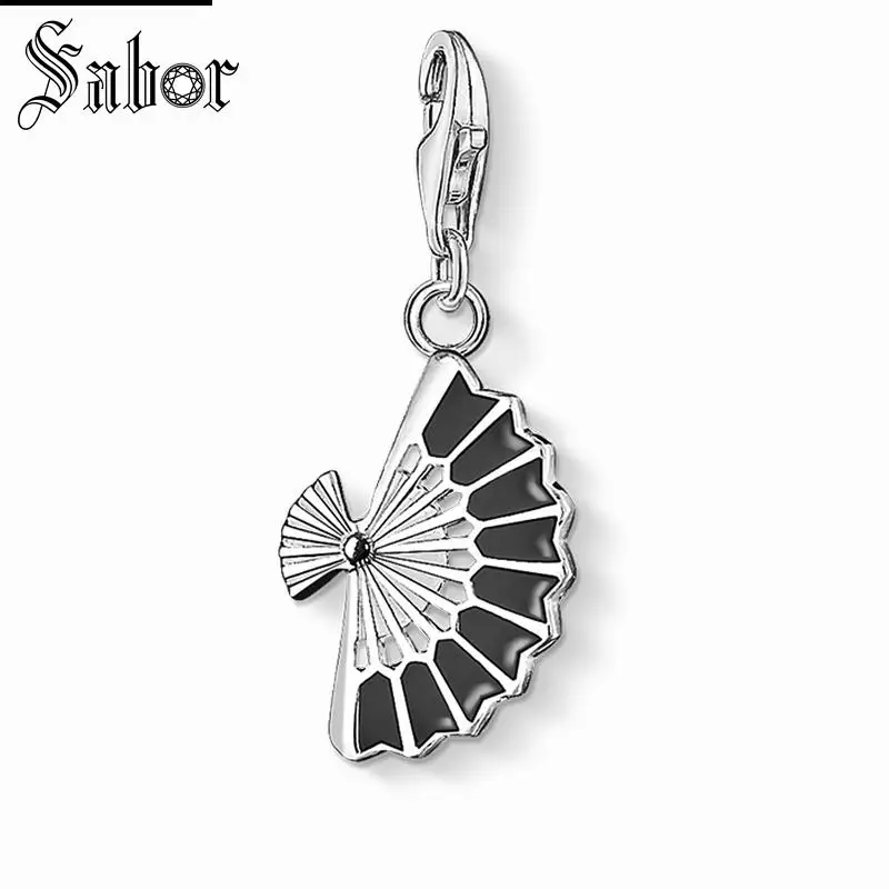 thomas Black Fan Charm Pendant,2019 Jewelry For Women Girls,womens Gift 925 Sterling Silver Fit Bracelet charms
thomas Black Fan Charm Pendant,2019 Jewelry For Women Girls,womens Gift 925 Sterling Silver Fit Bracelet charms
