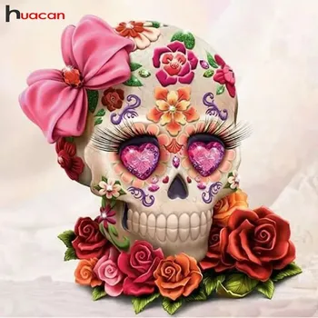 Huacan Diamond Painting Cross Stitch Flower Picture Of Rhinestones Full Square Diamond Embroidery Skull Mosaic Crafts Decoration
Huacan Diamond Painting Cross Stitch Flower Picture Of Rhinestones Full Square Diamond Embroidery Skull Mosaic Crafts Decoration