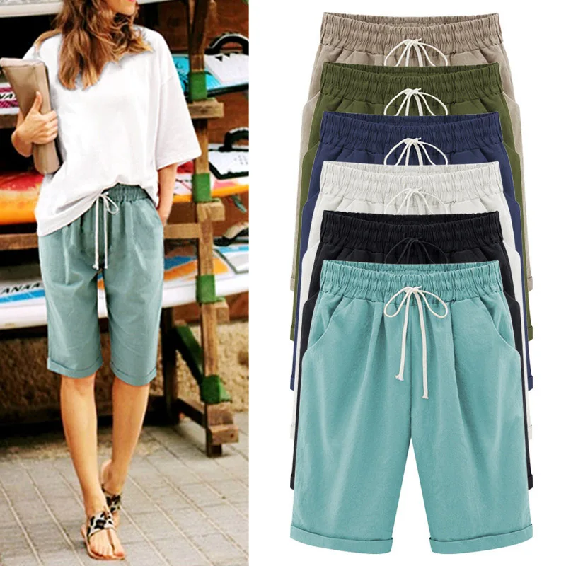Summer Women Shorts Lace up Comfortable Elastic Waistband Loose Casual Panties GDD99
Summer Women Shorts Lace up Comfortable Elastic Waistband Loose Casual Panties GDD99