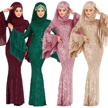 Dubai Style Long Sleeve Sqquin Muslim Islam Kaftan Abaya Maxi Long Dress Robe Beach Cover Up Plus Size Dress Long Dress
Dubai Style Long Sleeve Sqquin Muslim Islam Kaftan Abaya Maxi Long Dress Robe Beach Cover Up Plus Size Dress Long Dress