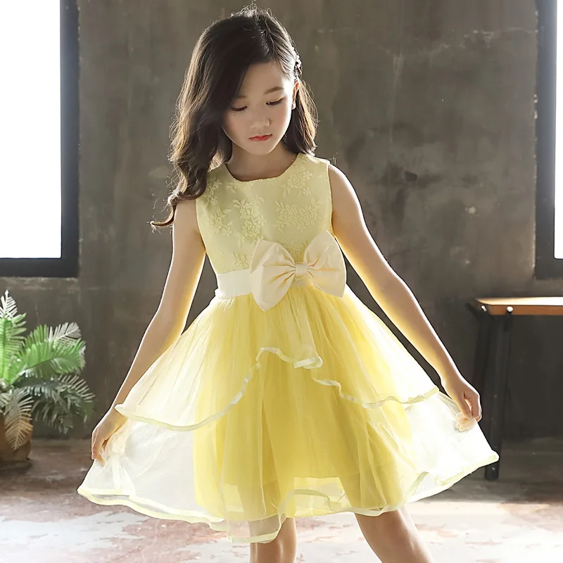 Girl Princess Dress Summer New Arrival Chiffon Layered Dress Mesh Performance Stage Formal Dress Sleeveness Frocks Prom Gown 
Girl Princess Dress Summer New Arrival Chiffon Layered Dress Mesh Performance Stage Formal Dress Sleeveness Frocks Prom Gown