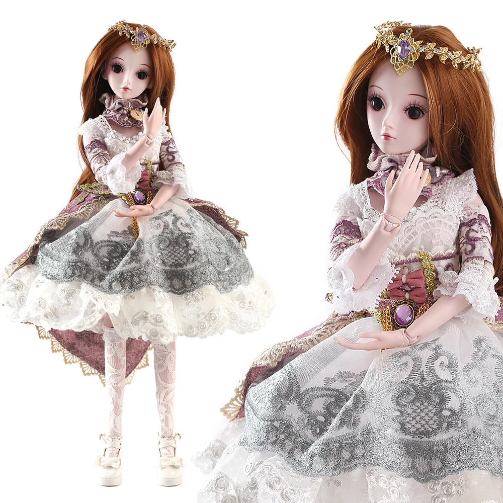 UCanaan 23.6'' BJD Dolls with Clothes Outfit Shoes Wig Hair Makeup for Girls Gift and Dolls Collection 19 Joints
UCanaan 23.6'' BJD Dolls with Clothes Outfit Shoes Wig Hair Makeup for Girls Gift and Dolls Collection 19 Joints