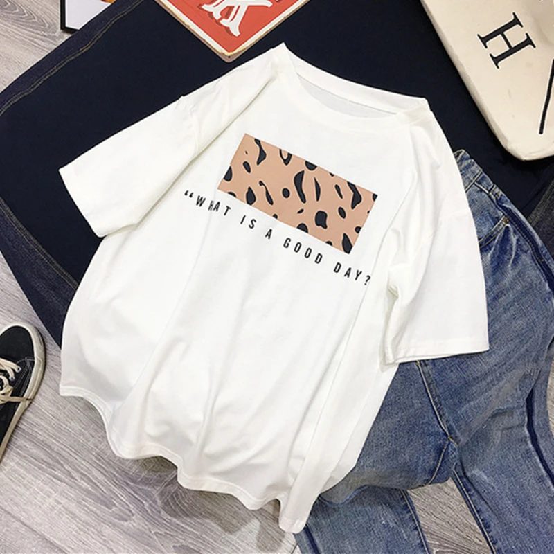 New Harajuku Leopard Print T shirts Women Spring Summer Hot Tees Casual O-Neck Short Sleeve Cool Female Tops Tee
New Harajuku Leopard Print T shirts Women Spring Summer Hot Tees Casual O-Neck Short Sleeve Cool Female Tops Tee