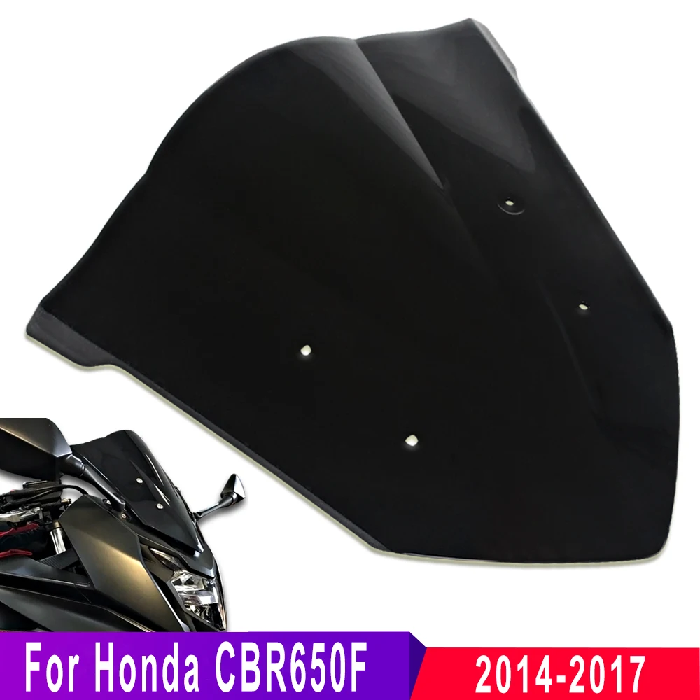 1 Piece Motorcycle Double Bubble Windshield Windscreen For Honda CBR650F CBR 650F 2014-2017 Wind Shield Glass Screen Black
1 Piece Motorcycle Double Bubble Windshield Windscreen For Honda CBR650F CBR 650F 2014-2017 Wind Shield Glass Screen Black