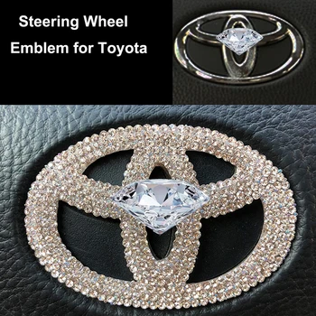 Car Steering Wheel Emblem Rhinestone Car Stickers Logo Badge Decals Car styling for Camry Corolla Prado RAV4 Levin Yaris
Car Steering Wheel Emblem Rhinestone Car Stickers Logo Badge Decals Car styling for Camry Corolla Prado RAV4 Levin Yaris