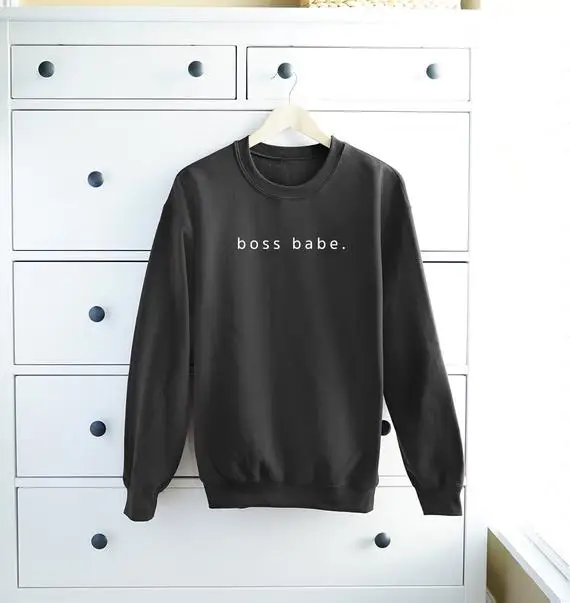 OKOUFEN Autumn Winter Long Sleeve Boss Babe Sweatshirt Women Top Crewneck For Lady Pullovers New Fashion Female Sweatshirts
OKOUFEN Autumn Winter Long Sleeve Boss Babe Sweatshirt Women Top Crewneck For Lady Pullovers New Fashion Female Sweatshirts