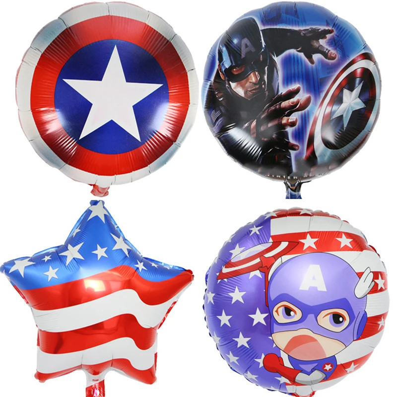 New 10 pcs 18 inch Captain America Foil balloons Helium balloon birthday party decorations Circular shield balloon air ballon
New 10 pcs 18 inch Captain America Foil balloons Helium balloon birthday party decorations Circular shield balloon air ballon