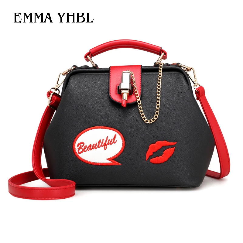 EMMA YHBL 2019 new fashion version of embroidery lipstick lock doctor bag simple versatile single-shoulder cross-body women bag
EMMA YHBL 2019 new fashion version of embroidery lipstick lock doctor bag simple versatile single-shoulder cross-body women bag