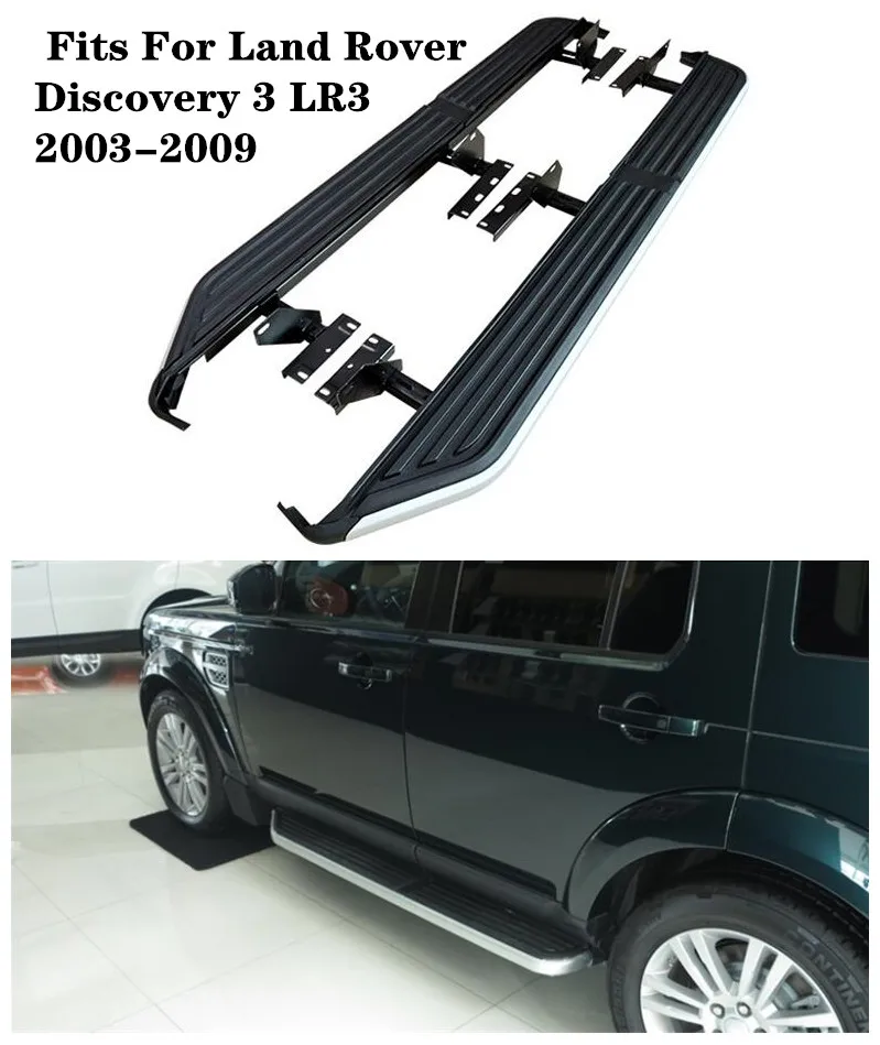 

High Quality Aluminum alloy Car Running Boards Side Step Bar Pedals Fits For Land Rover Discovery 3 LR3 2003-2009