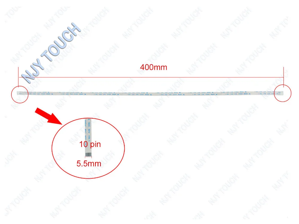 10PCS 10PIN Power Ribbon Flexible Flat Cable 0.5mm Pitch 400mm length FFC Cable AWM 20624 80C 60V VW-1
10PCS 10PIN Power Ribbon Flexible Flat Cable 0.5mm Pitch 400mm length FFC Cable AWM 20624 80C 60V VW-1