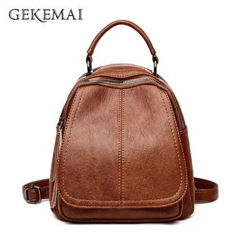 2019 New Multifunction Women Leather Backpack for Teenager Girls School Bag Shoulder Travel Rucksacks Mochila Feminina Backpacks
2019 New Multifunction Women Leather Backpack for Teenager Girls School Bag Shoulder Travel Rucksacks Mochila Feminina Backpacks